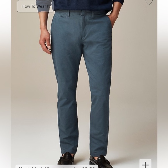 NWOT J crew charcoal steel 770™ Straight-fit tech pant - Picture 2 of 6